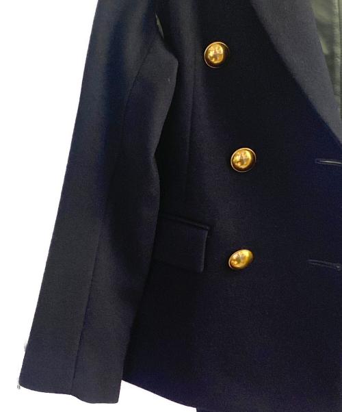 sacai（サカイ）sacai (サカイ) MA-1 ダブルジャケット ドッキングブルゾン グリーン×ネイビー サイズ:1の古着・服飾アイテム