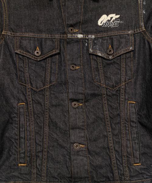 OFFWHITE（オフホワイト）OFFWHITE (オフホワイト) デニムジャケット グレー サイズ:Mの古着・服飾アイテム