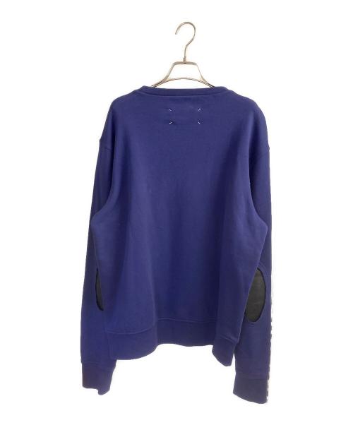 Maison Margiela（メゾンマルジェラ）Maison Margiela (メゾンマルジェラ) エルボーパッチスウェット パープル サイズ:48の古着・服飾アイテム