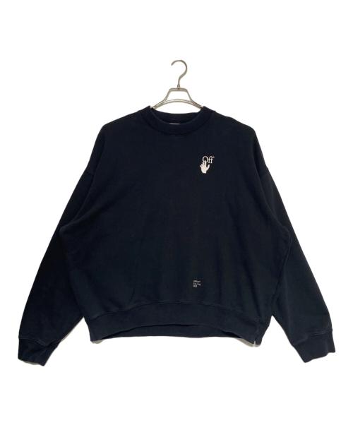 OFFWHITE（オフホワイト）OFFWHITE (オフホワイト) CARAVAGGIO ARROW SKATE CREWNECK ブラック サイズ:XXLの古着・服飾アイテム
