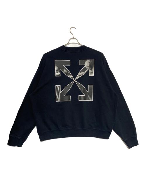 OFFWHITE（オフホワイト）OFFWHITE (オフホワイト) CARAVAGGIO ARROW SKATE CREWNECK ブラック サイズ:XXLの古着・服飾アイテム