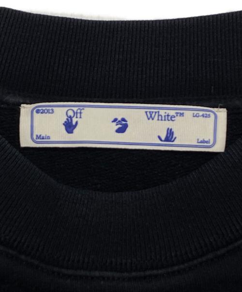 OFFWHITE（オフホワイト）OFFWHITE (オフホワイト) CARAVAGGIO ARROW SKATE CREWNECK ブラック サイズ:XXLの古着・服飾アイテム