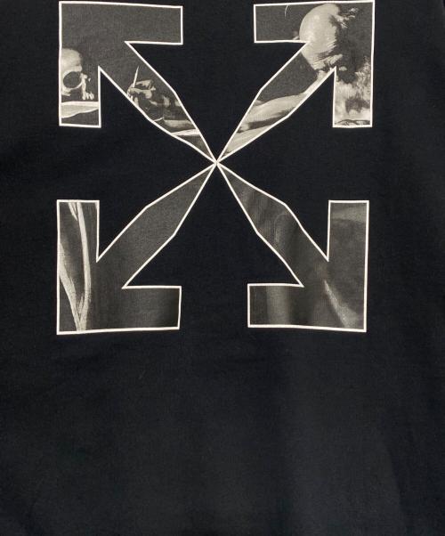 OFFWHITE（オフホワイト）OFFWHITE (オフホワイト) CARAVAGGIO ARROW SKATE CREWNECK ブラック サイズ:XXLの古着・服飾アイテム