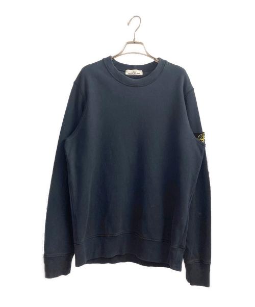 STONE ISLAND（ストーンアイランド）STONE ISLAND (ストーンアイランド) ワッペンロゴススウェット ネイビー サイズ:Ｍの古着・服飾アイテム