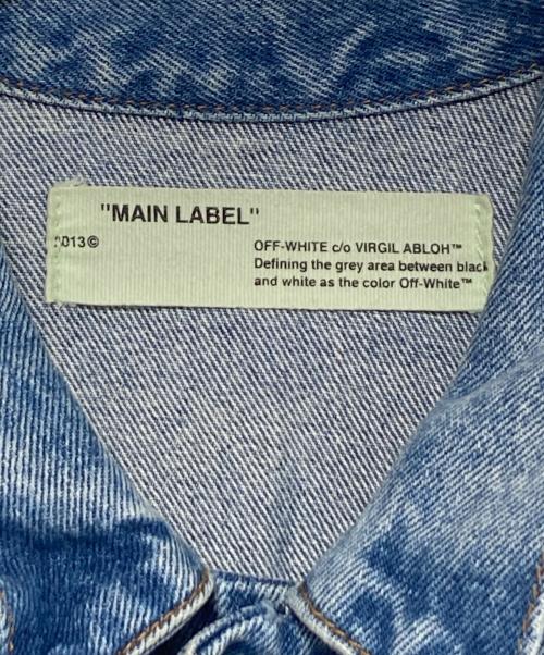 OFFWHITE（オフホワイト）OFFWHITE (オフホワイト) バイアスロゴデニムジャケット インディゴ サイズ:Sの古着・服飾アイテム