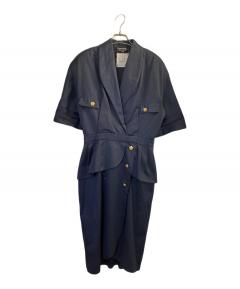 中古・古着通販】CHANEL (シャネル) ココマークフリルニットワンピース