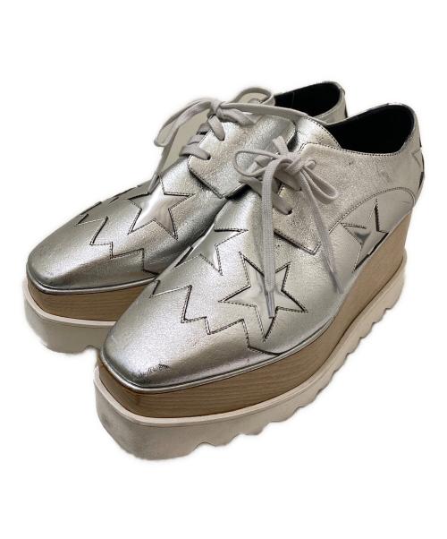 STELLA McCARTNEY（ステラマッカートニー）STELLA McCARTNEY (ステラマッカートニー) Elyse プラットフォームシューズ シルバー サイズ:38 1/2の古着・服飾アイテム