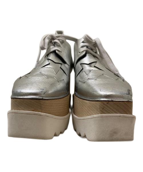 STELLA McCARTNEY（ステラマッカートニー）STELLA McCARTNEY (ステラマッカートニー) Elyse プラットフォームシューズ シルバー サイズ:38 1/2の古着・服飾アイテム
