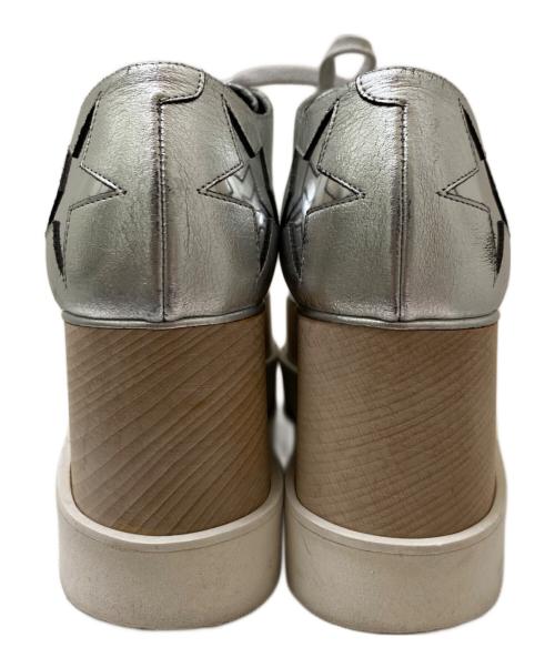 STELLA McCARTNEY（ステラマッカートニー）STELLA McCARTNEY (ステラマッカートニー) Elyse プラットフォームシューズ シルバー サイズ:38 1/2の古着・服飾アイテム