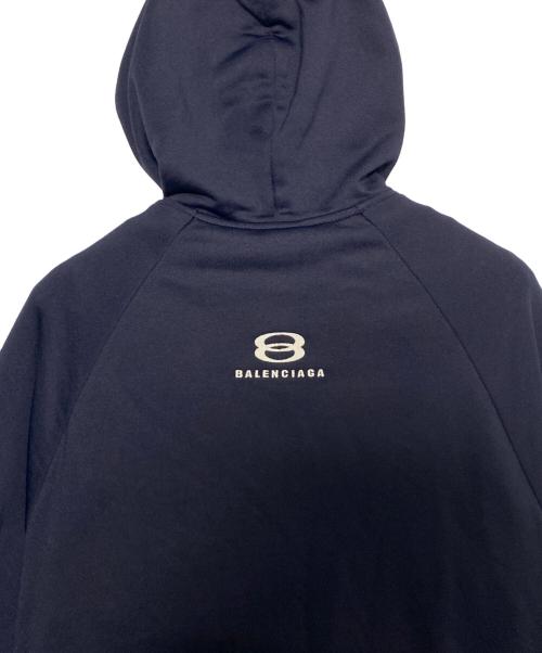 BALENCIAGA（バレンシアガ）BALENCIAGA (バレンシアガ) インフレータブル ガーメント ジップアップパーカー ネイビー サイズ:Mの古着・服飾アイテム