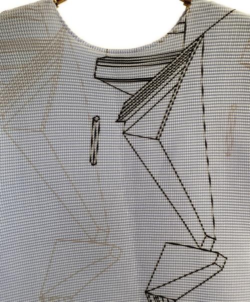 ISSEY MIYAKE me（イッセイ ミヤケ ミー）ISSEY MIYAKE me (イッセイ ミヤケ ミー) 半袖カットソー ブルー サイズ:FREEの古着・服飾アイテム