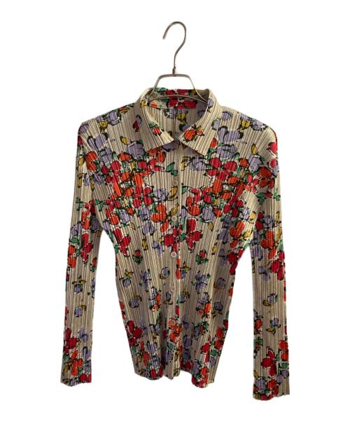 PLEATS PLEASE（プリーツプリーズ）PLEATS PLEASE (プリーツプリーズ) 総柄プリーツシャツ マルチカラー サイズ:3の古着・服飾アイテム