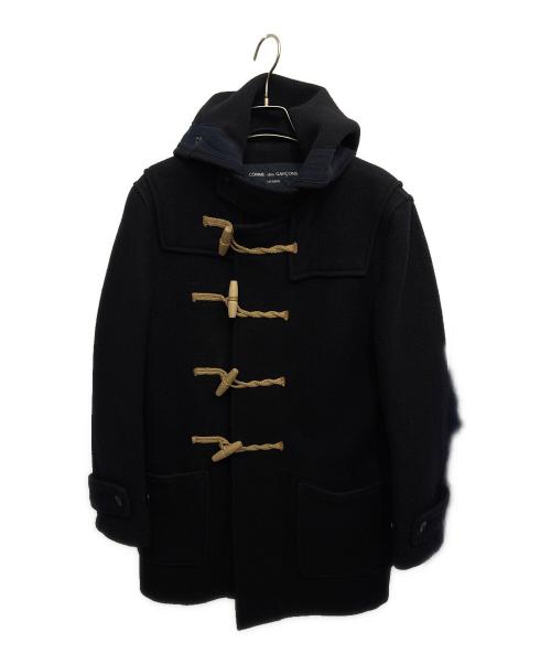 COMME des GARCONS HOMME（コムデギャルソン オム）COMME des GARCONS HOMME (コムデギャルソン オム) GLOVER ALL (グローバーオール) ウールツイードヘリンボーンコート ネイビー サイズ:Sの古着・服飾アイテム