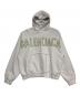 BALENCIAGA (バレンシアガ) TAPE TYPE RIPPED POCKET HOODIE ホワイト サイズ:XXS：65000円