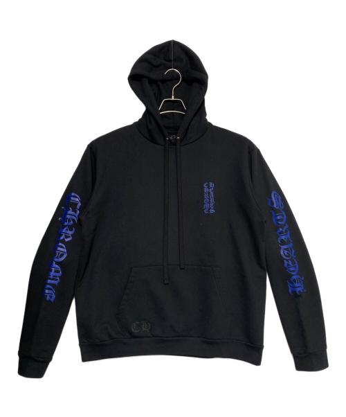 CHROME HEARTS（クロムハーツ）CHROME HEARTS (クロムハーツ) Vertical Logo Pullover ブラック×ブルー サイズ:Lの古着・服飾アイテム