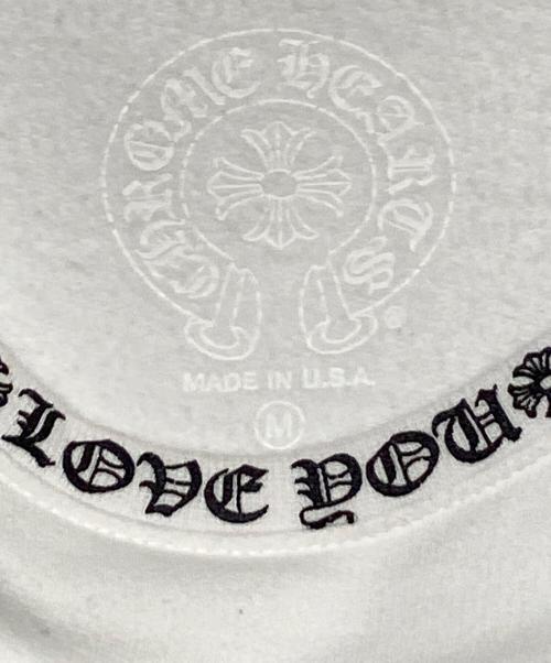 CHROME HEARTS（クロムハーツ）CHROME HEARTS (クロムハーツ) SWTSHIRTPLVR LOVE YOU ホワイト サイズ:Mの古着・服飾アイテム