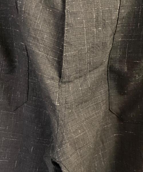 UNDERCOVER（アンダーカバー）UNDERCOVER (アンダーカバー) ウール・リネンカスリパンツ ブラック サイズ:4の古着・服飾アイテム