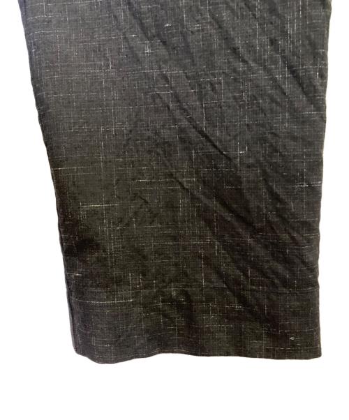 UNDERCOVER（アンダーカバー）UNDERCOVER (アンダーカバー) ウール・リネンカスリパンツ ブラック サイズ:4の古着・服飾アイテム