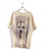 Acne studiosアクネ ストゥディオズ）の古着「ドッグ プリントTシャツ」｜ホワイト
