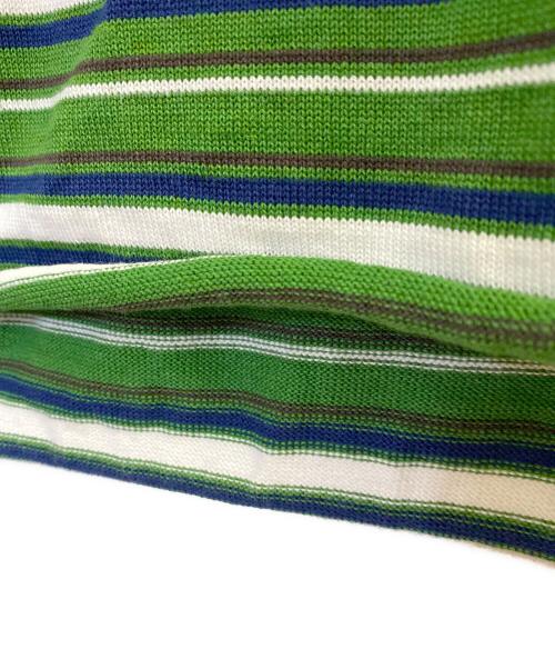 KOLOR（カラー）KOLOR (カラー) BEACON switching border knit polo マルチカラー サイズ:2の古着・服飾アイテム