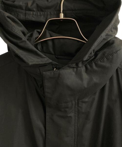 Christian Dior（クリスチャン ディオール）Christian Dior (クリスチャン ディオール) ブランドロゴ入りフード付きコート ブラック サイズ:48の古着・服飾アイテム