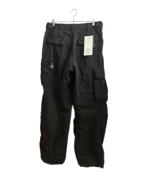 UNDERCOVER（アンダーカバー）UNDERCOVER (アンダーカバー) リネンアーミーパンツ ブラック サイズ:3の古着・服飾アイテム