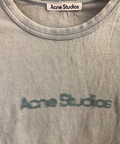 Acne studios（アクネ ストゥディオズ）Acne studios (アクネ ストゥディオズ) ロゴプリントショートTシャツ スカイブルー サイズ:XXSの古着・服飾アイテム