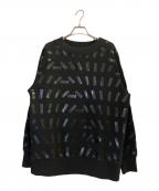 Maison Margielaメゾンマルジェラ）の古着「テープデザインプルオーバースウェット」｜ブラック