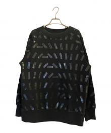 Maison Margiela（メゾンマルジェラ）の古着「テープデザインプルオーバースウェット」｜ブラック