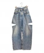 Maison Margielaメゾンマルジェラ）の古着「カットオフデニムパンツ」｜スカイブルー