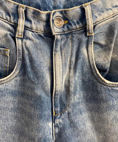Maison Margiela（メゾンマルジェラ）Maison Margiela (メゾンマルジェラ) カットオフデニムパンツ スカイブルー サイズ:36の古着・服飾アイテム