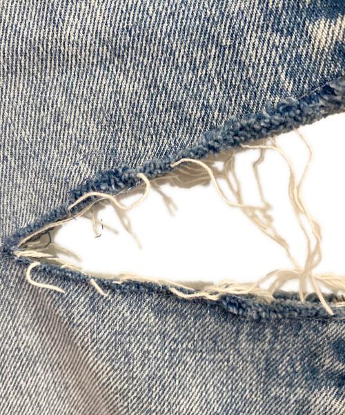 Maison Margiela（メゾンマルジェラ）Maison Margiela (メゾンマルジェラ) カットオフデニムパンツ スカイブルー サイズ:36の古着・服飾アイテム