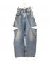 Maison Margiela（メゾンマルジェラ）の古着「カットオフデニムパンツ」｜スカイブルー