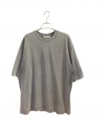 Acne studiosアクネ ストゥディオズ）の古着「ラバーロゴパッチオーバーサイズTシャツ」｜グレー