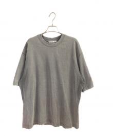 Acne studios（アクネ ストゥディオズ）の古着「ラバーロゴパッチオーバーサイズTシャツ」｜グレー