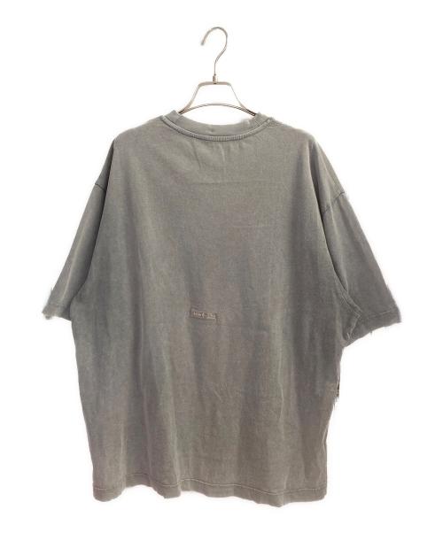 Acne studios（アクネ ストゥディオズ）Acne studios (アクネ ストゥディオズ) ラバーロゴパッチオーバーサイズTシャツ グレー サイズ:Ｌの古着・服飾アイテム