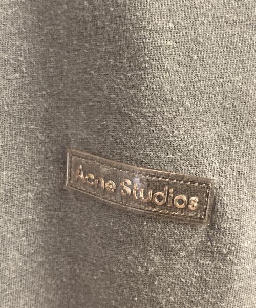 Acne studios（アクネ ストゥディオズ）Acne studios (アクネ ストゥディオズ) ラバーロゴパッチオーバーサイズTシャツ グレー サイズ:Ｌの古着・服飾アイテム