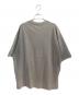 Acne studios (アクネ ストゥディオズ) ラバーロゴパッチオーバーサイズTシャツ グレー サイズ:Ｌ：27000円
