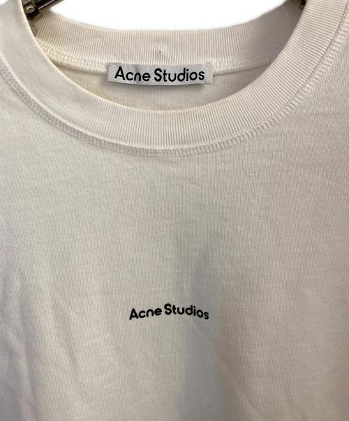 Acne studios（アクネ ストゥディオズ）Acne studios (アクネ ストゥディオズ) BIG RELAX FIT LOGO OVER SIZE T ホワイト サイズ:Mの古着・服飾アイテム