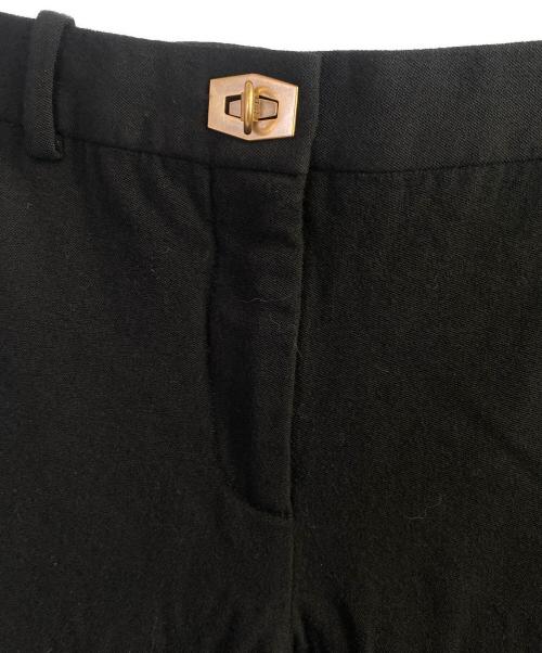 GIVENCHY（ジバンシィ）GIVENCHY (ジバンシィ) 金具ウールスラックス ブラック サイズ:34の古着・服飾アイテム