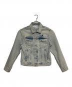 OFFWHITEオフホワイト）の古着「1SSGIUBOTTO BLUE MONALISA SLIM DENIM/デニムジャケット」｜スカイブルー