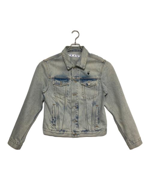OFFWHITE（オフホワイト）OFFWHITE (オフホワイト) 1SSGIUBOTTO BLUE MONALISA SLIM DENIM/デニムジャケット スカイブルー サイズ:Mの古着・服飾アイテム