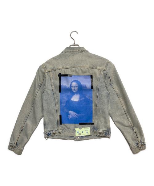 OFFWHITE（オフホワイト）OFFWHITE (オフホワイト) 1SSGIUBOTTO BLUE MONALISA SLIM DENIM/デニムジャケット スカイブルー サイズ:Mの古着・服飾アイテム