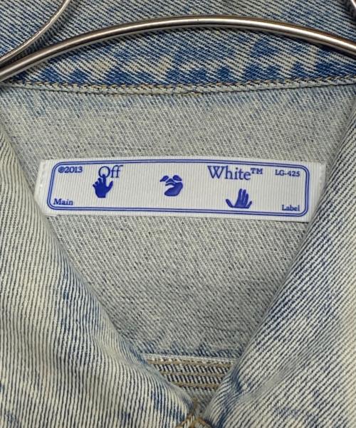 OFFWHITE（オフホワイト）OFFWHITE (オフホワイト) 1SSGIUBOTTO BLUE MONALISA SLIM DENIM/デニムジャケット スカイブルー サイズ:Mの古着・服飾アイテム