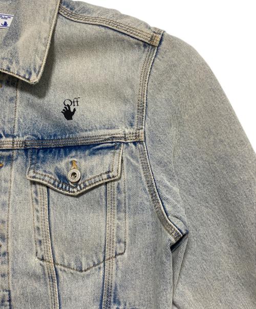 OFFWHITE（オフホワイト）OFFWHITE (オフホワイト) 1SSGIUBOTTO BLUE MONALISA SLIM DENIM/デニムジャケット スカイブルー サイズ:Mの古着・服飾アイテム