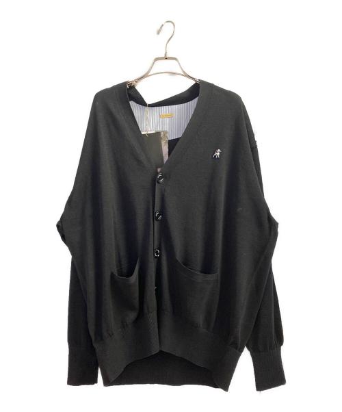 the Shepherd（ザシェパード）the Shepherd (ザシェパード) ポリエステルニットカーディガン ブラック サイズ:3の古着・服飾アイテム