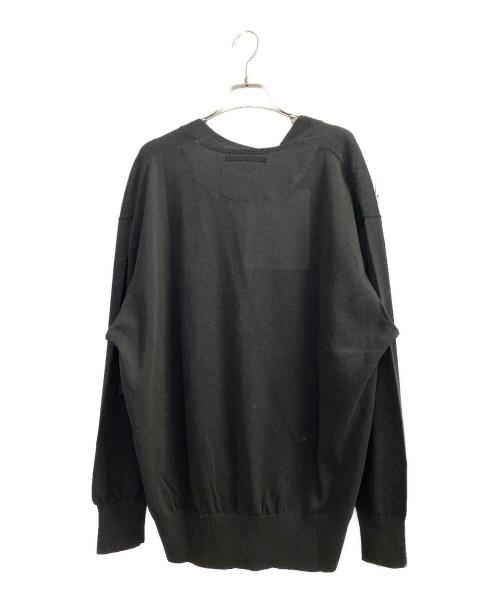 the Shepherd（ザシェパード）the Shepherd (ザシェパード) ポリエステルニットカーディガン ブラック サイズ:3の古着・服飾アイテム