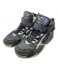 LOUIS VUITTON（ルイ ヴィトン）の古着「LV トレイル 2ライン ファブリックスニーカー」｜ブラック