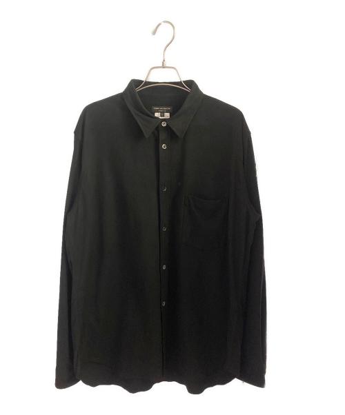 COMME des GARCONS HOMME PLUS（コムデギャルソンオムプリュス）COMME des GARCONS HOMME PLUS (コムデギャルソンオムプリュス) スウェードシャツ ブラック サイズ:Lの古着・服飾アイテム