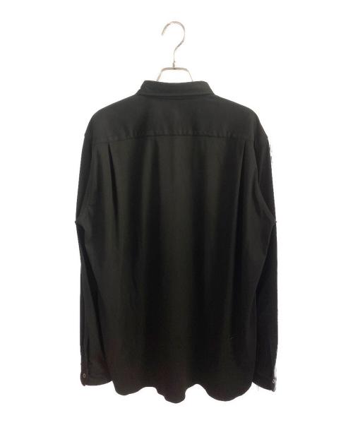 COMME des GARCONS HOMME PLUS（コムデギャルソンオムプリュス）COMME des GARCONS HOMME PLUS (コムデギャルソンオムプリュス) スウェードシャツ ブラック サイズ:Lの古着・服飾アイテム